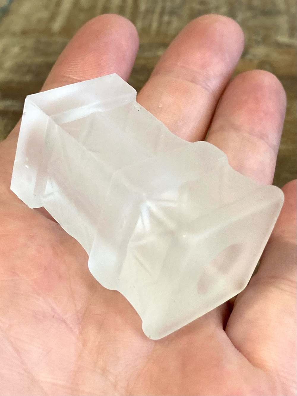 Frosted Glass Chimney (??) 1 3/4” Tall